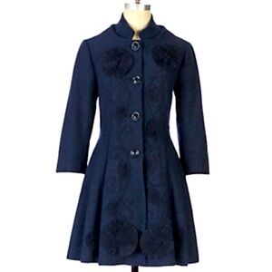 Elevenses Eastern Flyaway wool coat, Anthropologie 14